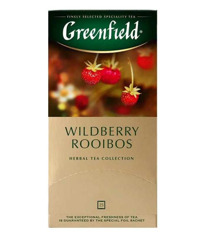 Чай Greenfield Wildberry Rooibos трав 25пак 1390-10 2шт 625₽