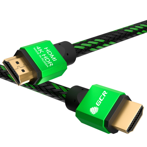 фото Кабель gcr gcr-hm481 hdmi - hdmi 0.5м black/green