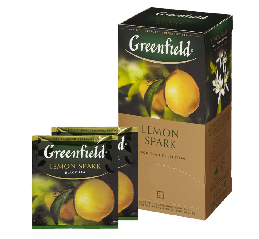 

Чай Greenfield Lemon Spark черный фольгир.25пак/уп 0711-10, (2шт.)