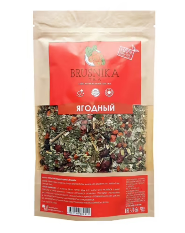

Чайный напиток Brusnika Tea Ягодный травяной 100 г