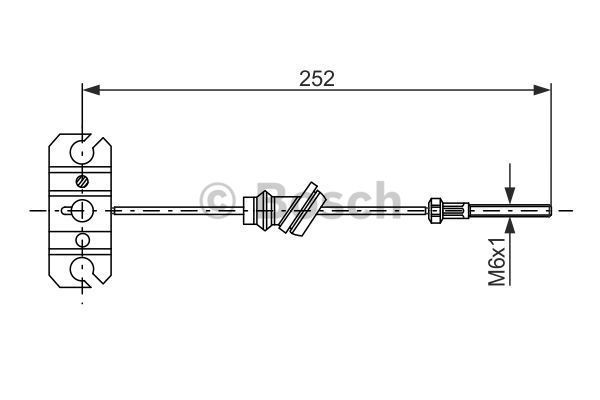 

1 987 477 503_трос ручника перед.! Mazda 323/626/MX-6/Premacy 1.3/1.4/1.5/1.8/2.2/2.5/2.0