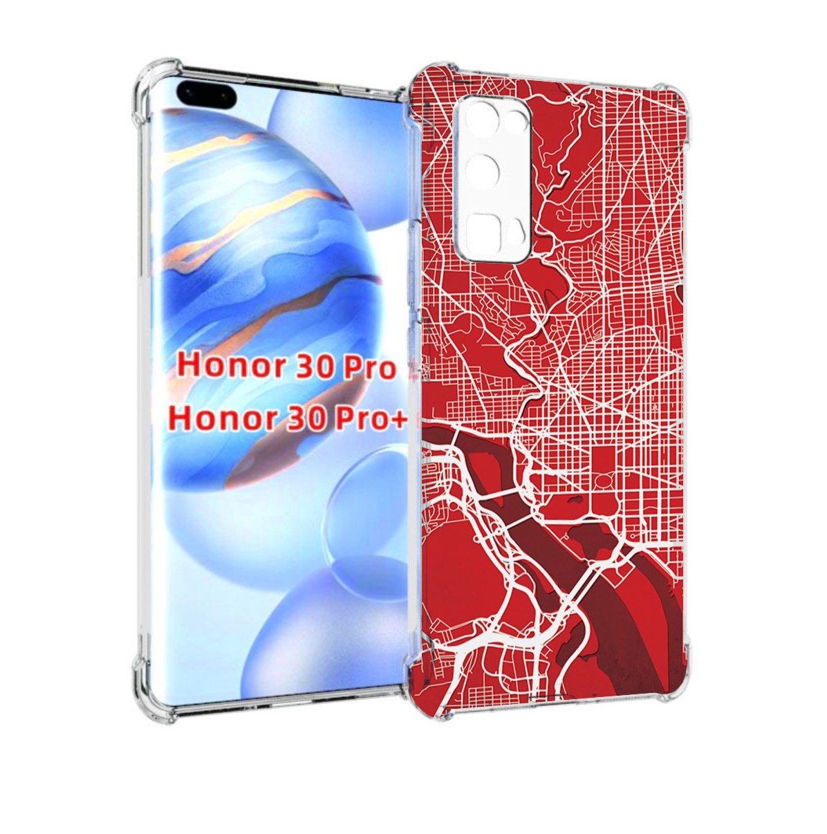 

Чехол бампер MyPads векторная-карта для Honor 30 Pro Honor, Прозрачный, Tocco