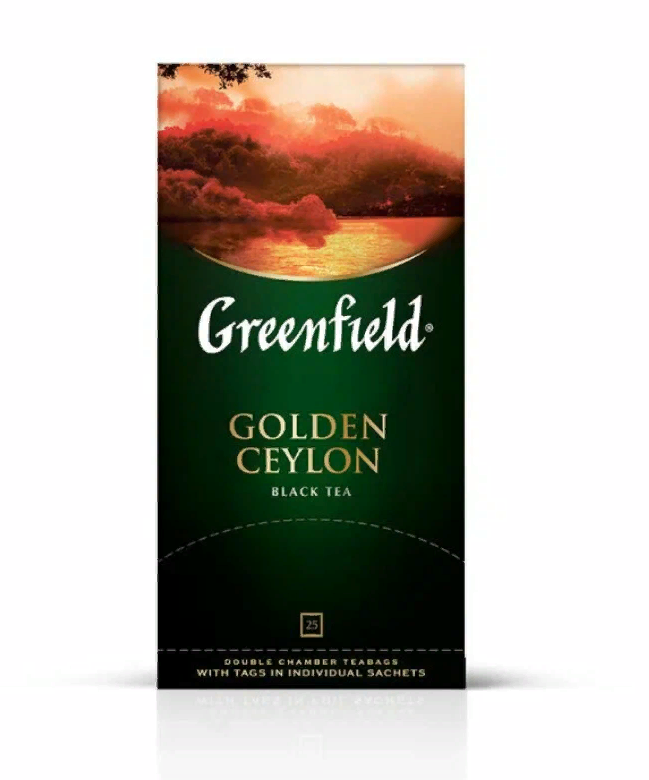 

Чай черный Greenfield Golden Ceylon, 25 пакетиков х 2 шт