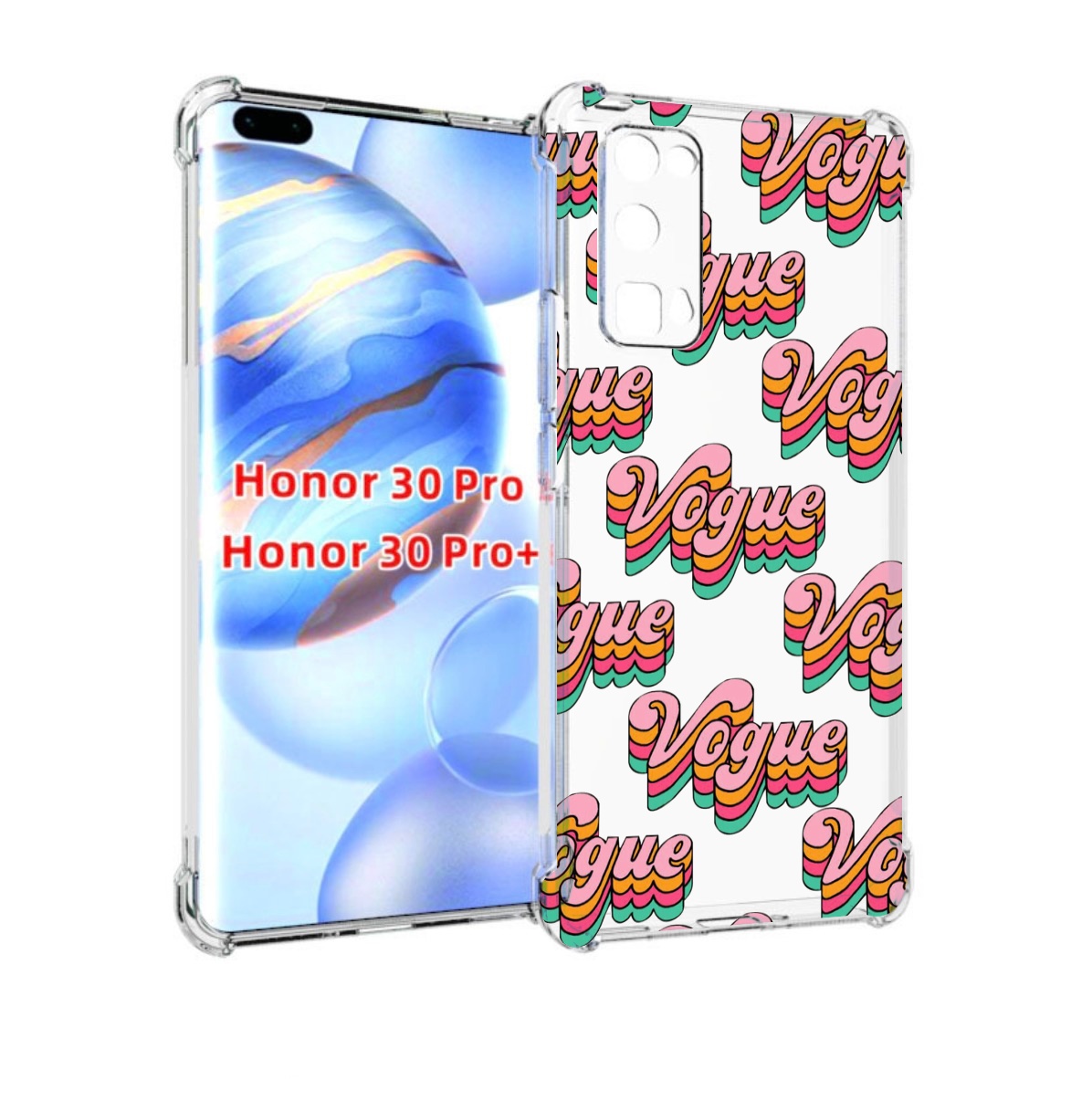 

Чехол бампер MyPads вогуе для Honor 30 Pro, Прозрачный, Tocco