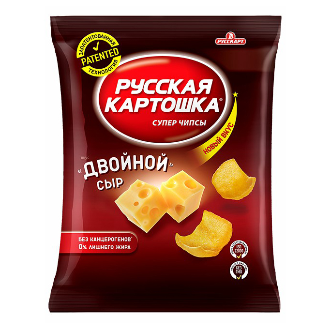 фото Чипсы картофельные русская картошка двойной сыр 110 г