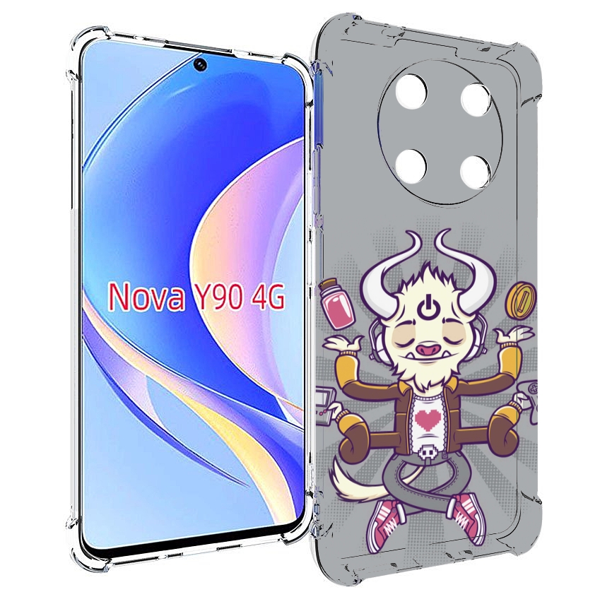 

Чехол MyPads рогатый любитель поиграть для Huawei Nova Y90 (CTR-LX1) / Enjoy 50 Pro, Tocco