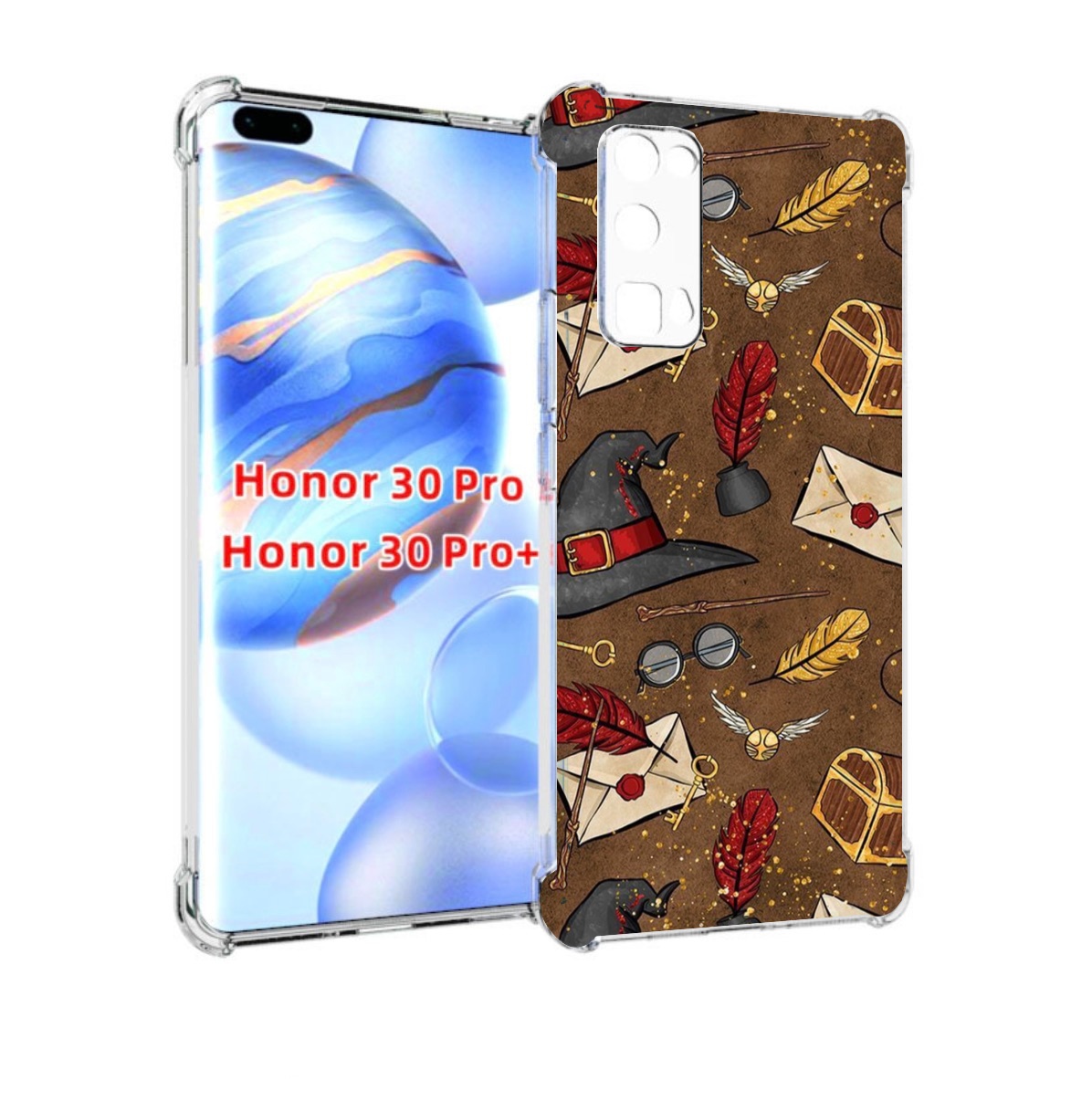 

Чехол бампер MyPads гарри-поттер-вайб для Honor 30 Pro Honor, Прозрачный, Tocco