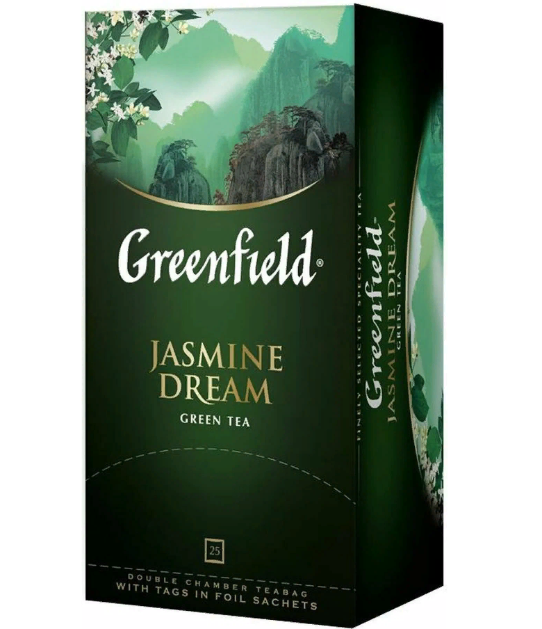 

Чай Greenfield Jasmin Dream зеленый фольгир.25пак/уп 0373-15, (2шт.)