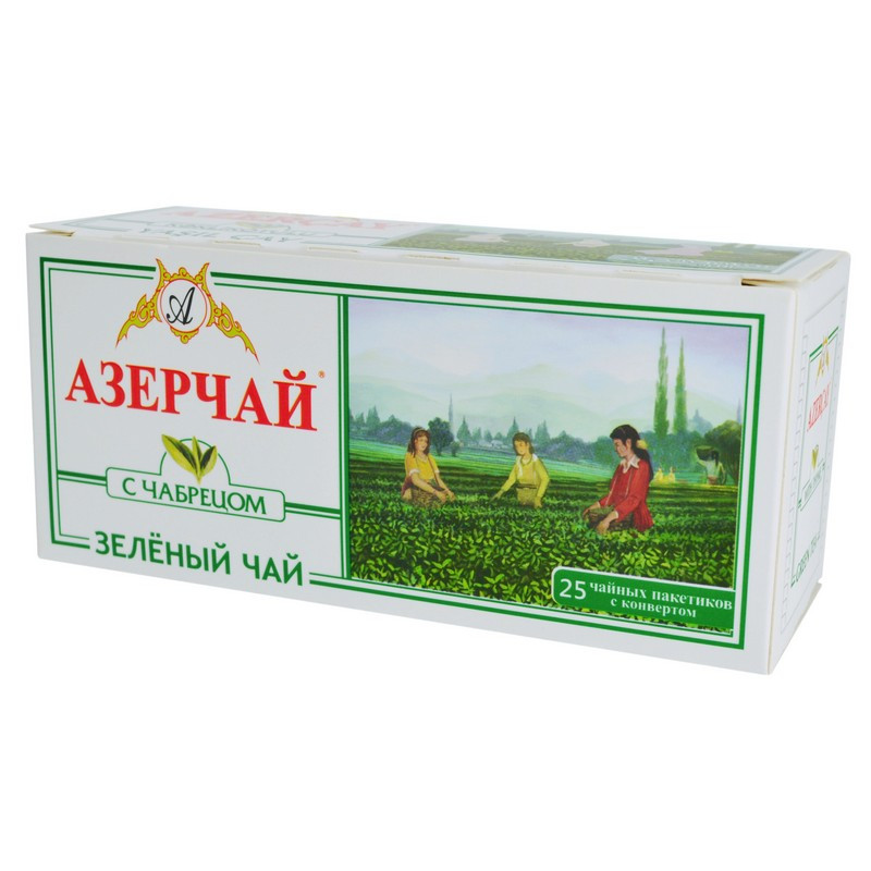 

Чай Азерчай зеленый с чабрецом, 25 пак 416022, (2шт.)