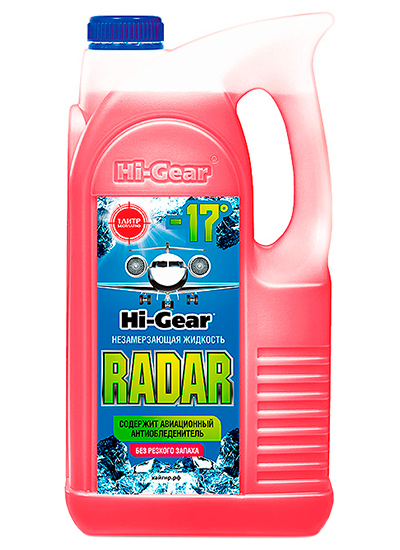 HI-GEAR HG5689N HG5689N жидкость cтеклоомывающая Hi-Gear RADAR -17C, 4л\ 1шт