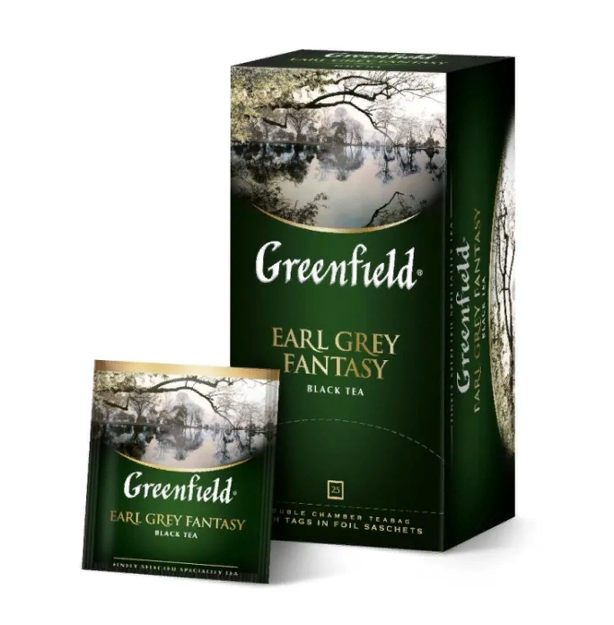 Чай Greenfield Earl Grey Fantasy черный фольгир.25пак/уп 0427-10, (2шт.)