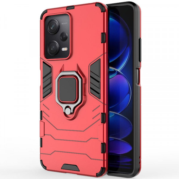 

Чехол RosCase Transformer Ring для Xiaomi Redmi Note 12 Pro 5G / Poco X5 Pro, Красный