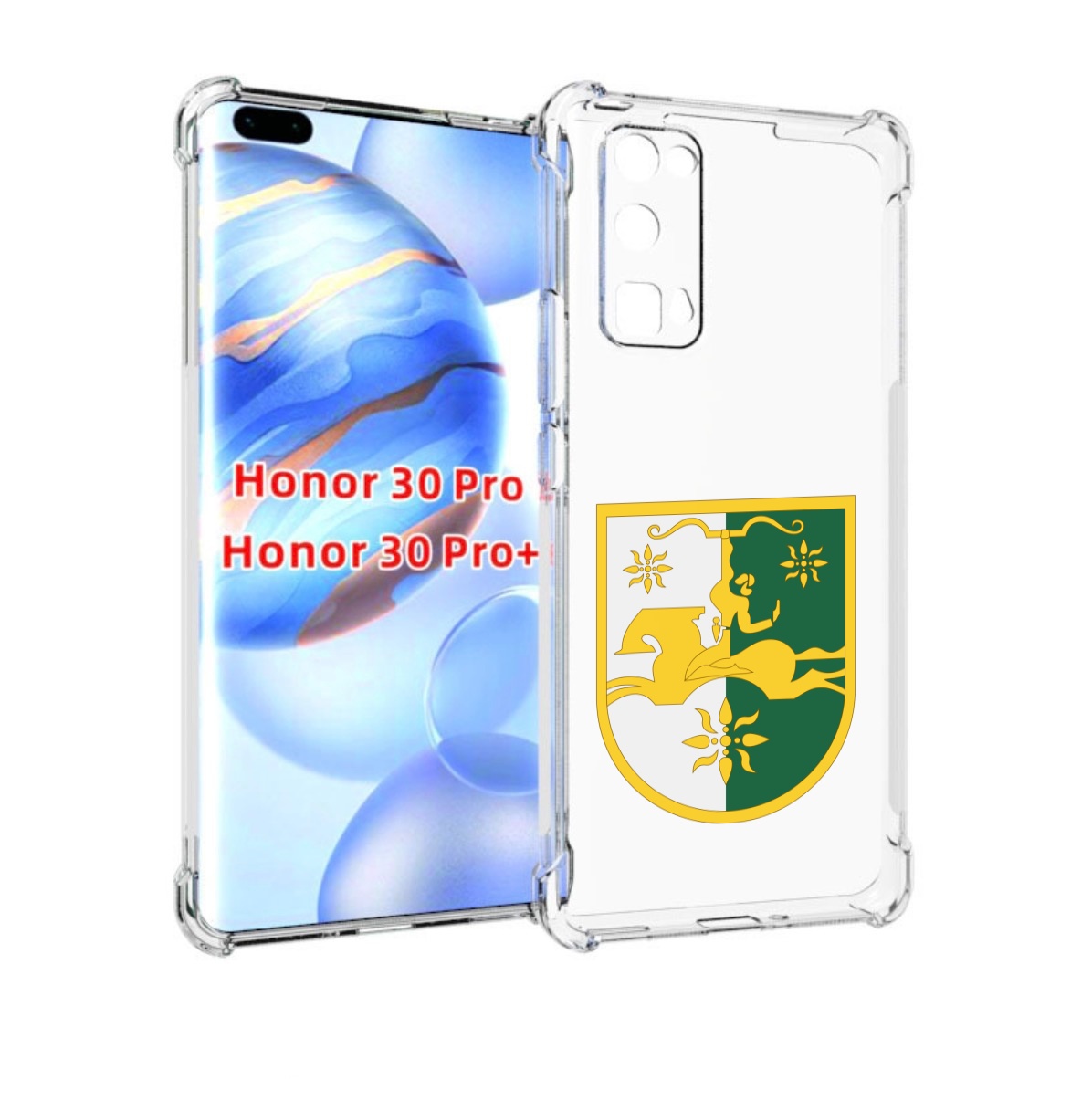 

Чехол бампер MyPads герб-абхазии для Honor 30 Pro, Прозрачный, Tocco