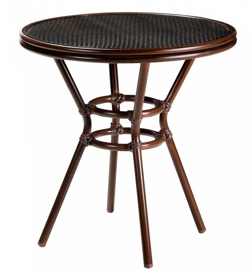 

Стол Helvant Патто Glass Rattan D-70, Патто