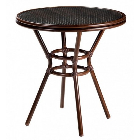фото Стол патонг glass rattan d-70 r-home