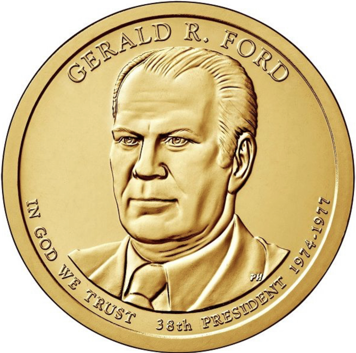 Монета США 1 доллар 2016 года “38-ой Президент Джеральд Форд”, CashFlow Store