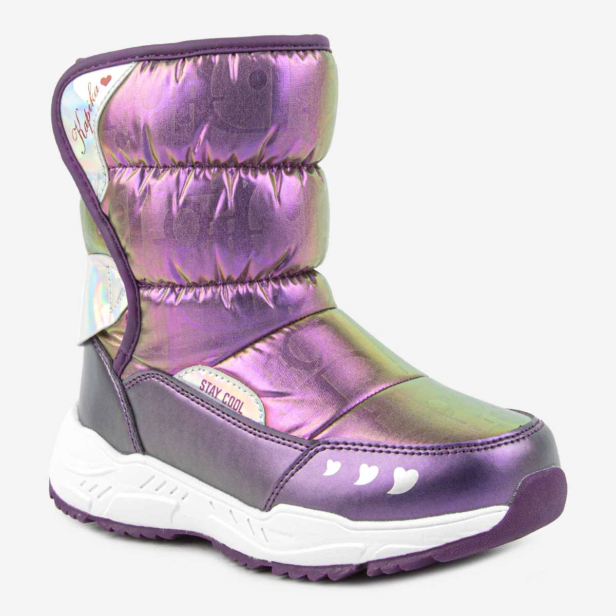 

Дутики детские Kapika 1484д цв. фиолетовый р. 34,5, 1484д