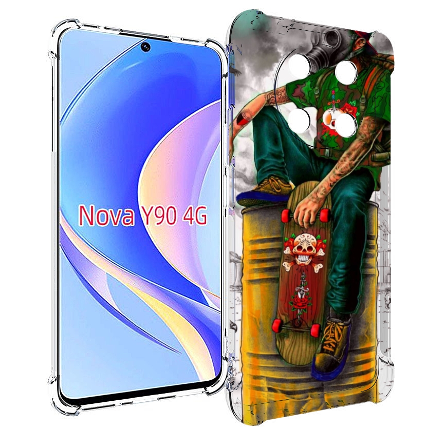

Чехол MyPads скейтер в противогазе для Huawei Nova Y90 (CTR-LX1) / Enjoy 50 Pro, Tocco
