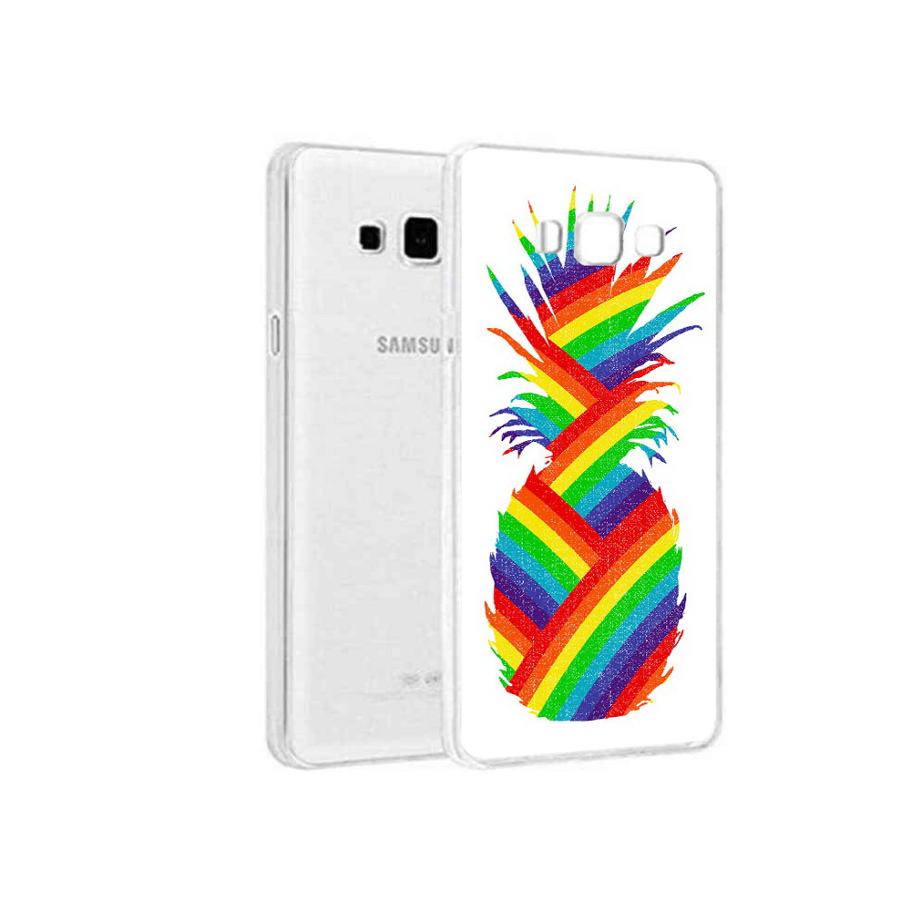 

Чехол MyPads Tocco для Samsung Galaxy A3 (2015) радужный ананас, Прозрачный, Tocco