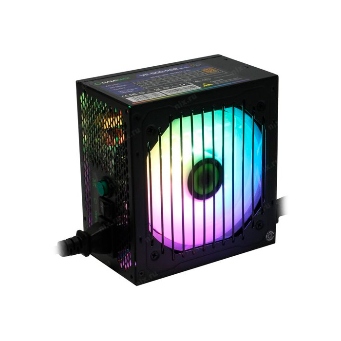 фото Блок питания gamemax rgb ready vp-500-rgb (vp-500-rgb80+)