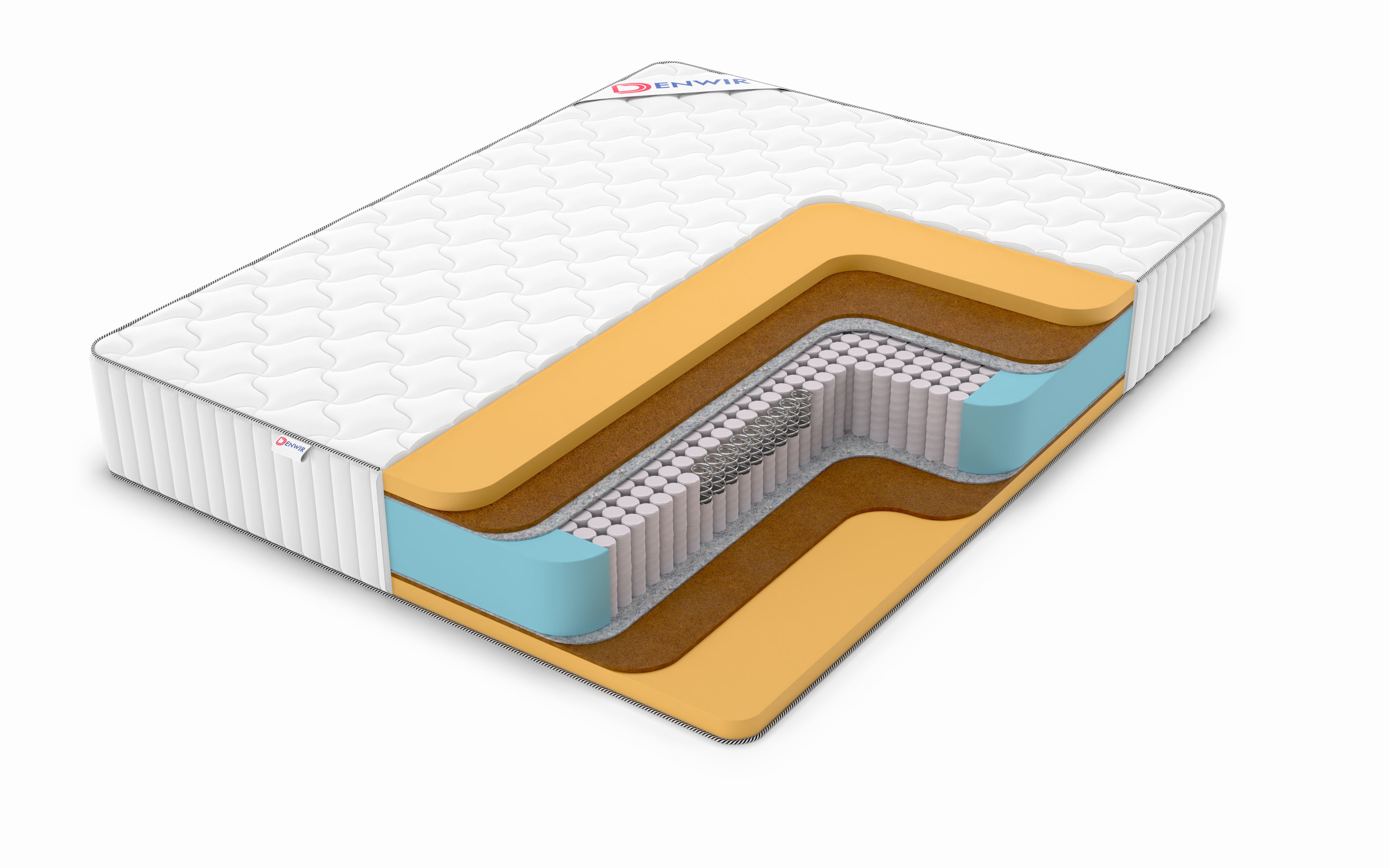 

Матрас пружинный DENWIR CLASSIC MIDDLE MEMO S1000 /chstmat_CMMS1000_145x190, Белый, CLASSIC MIDDLE MEMO S1000