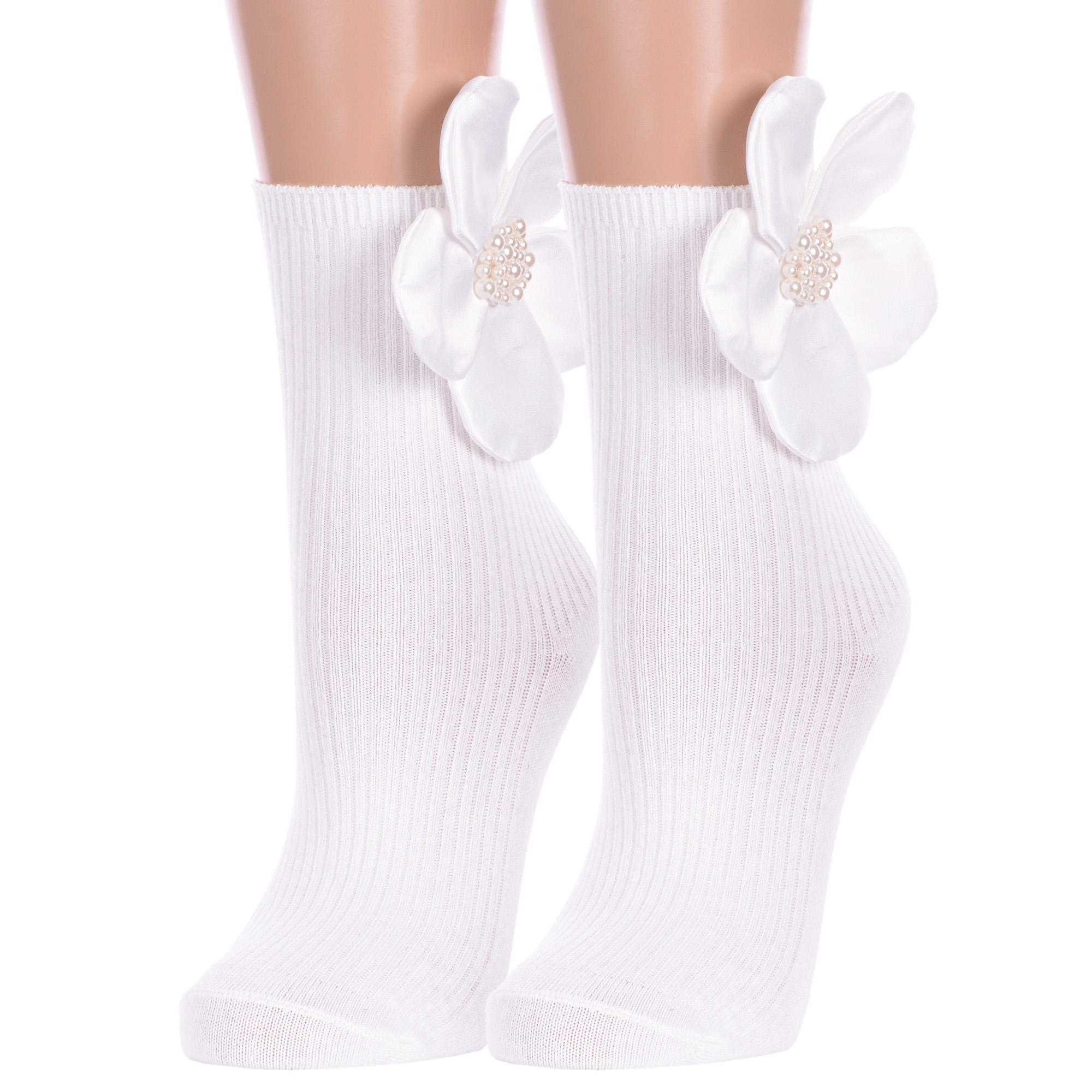 Комплект носков женских Hobby Line 2-Нжвип белых 36-40, 2 пары