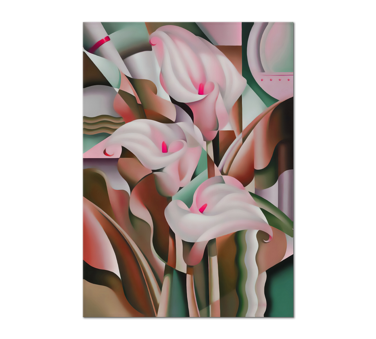 

Картина интерьерная на холсте Poly Print Art Каллы красный 40х60 см.