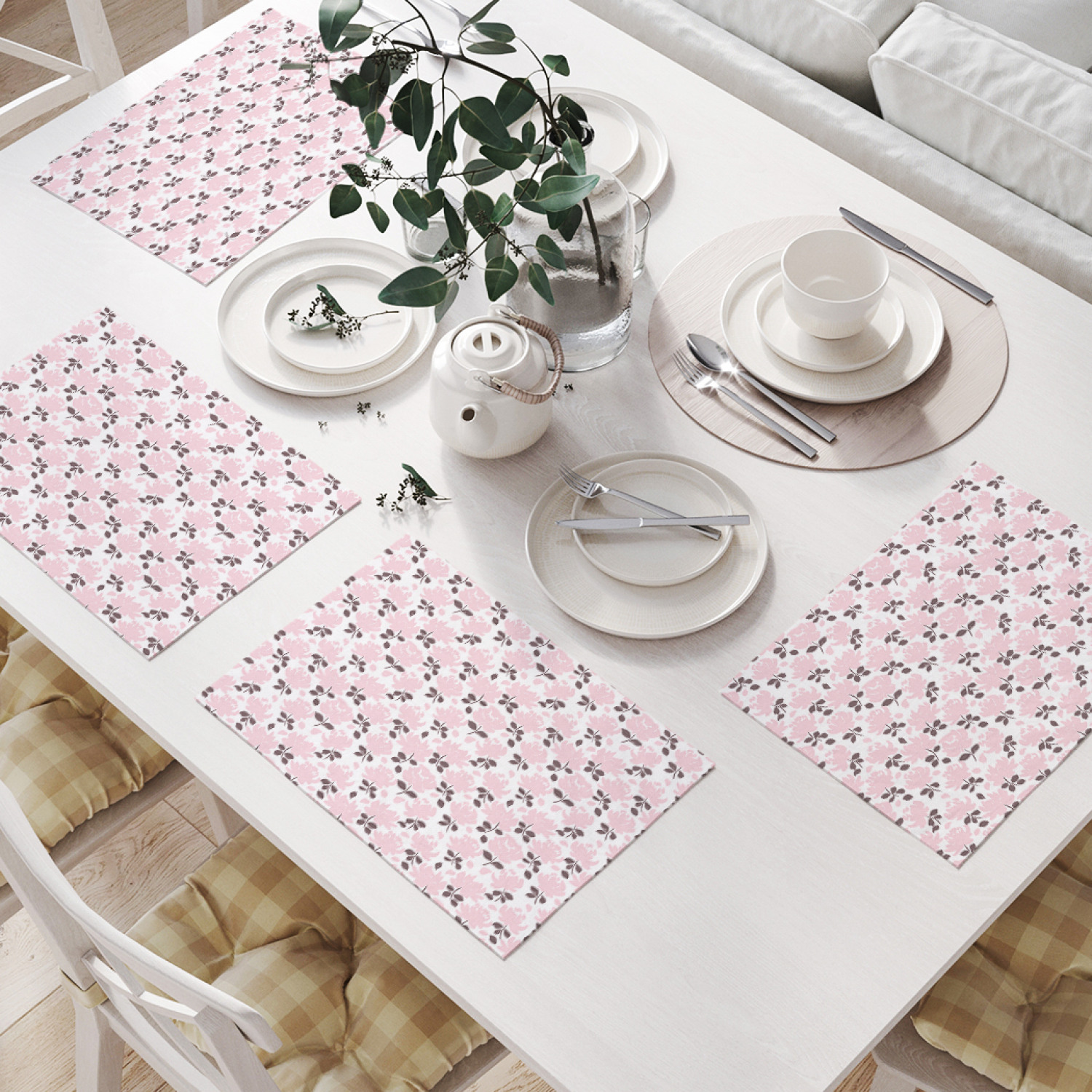 

Комплект салфеток JoyArty "Ручная роспись растений" (32х46 см, 4 шт.), Ручная роспись растений