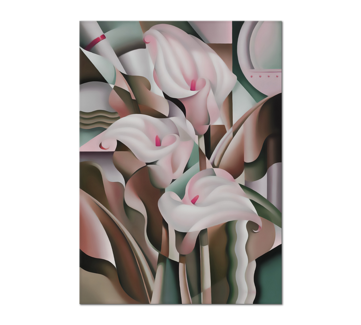

Картина интерьерная на холсте Poly Print Art Каллы розовый 40х60 см.