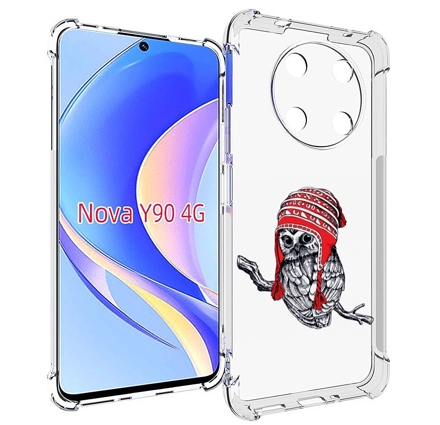 

Чехол MyPads сова-в-красной-шапке-на-веточке для Huawei Nova Y90 (CTR-LX1) / Enjoy 50 Pro, Tocco