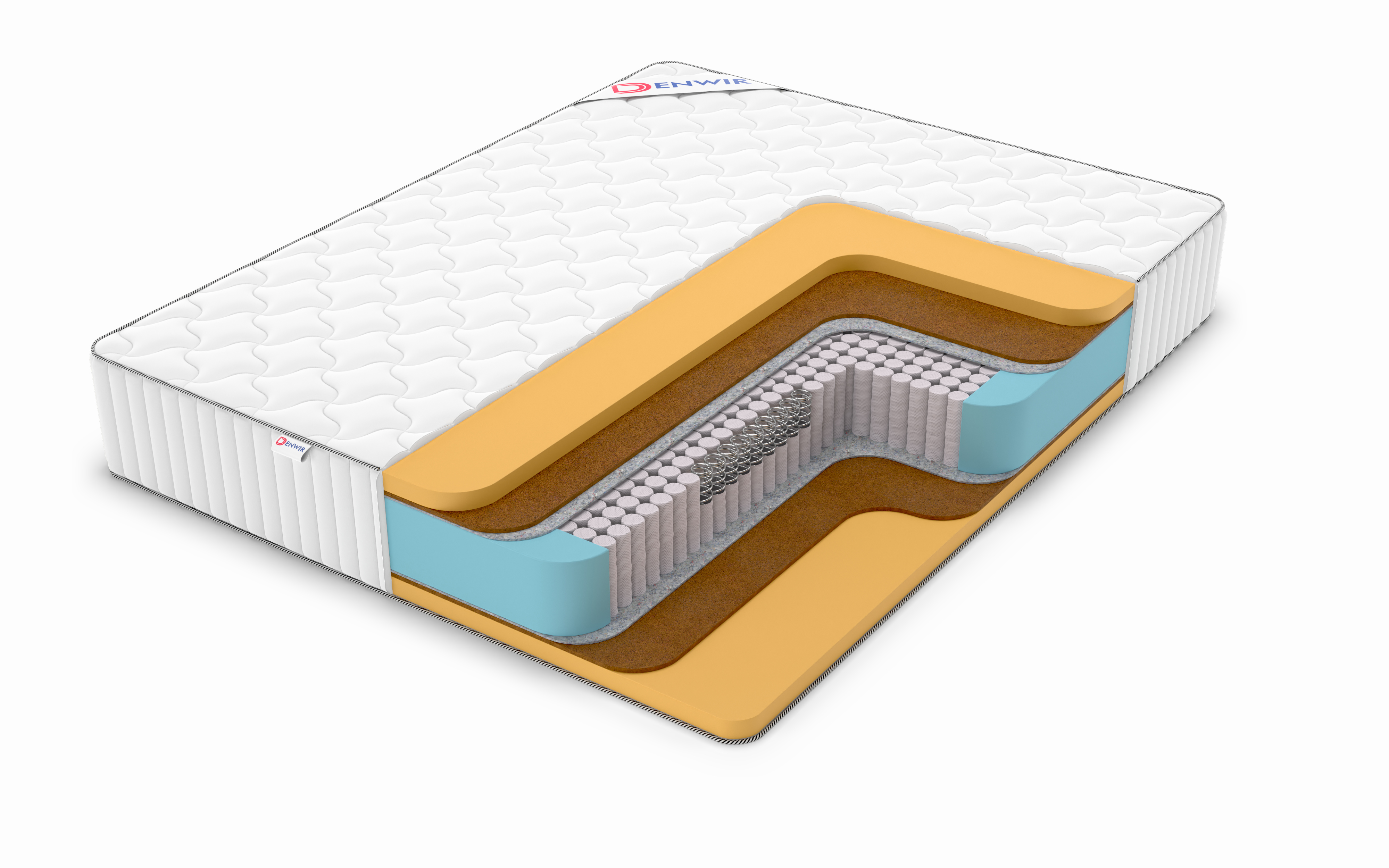

Матрас пружинный DENWIR CLASSIC MIDDLE MEMO S1000 /chstmat_CMMS1000_170x195, Белый, CLASSIC MIDDLE MEMO S1000
