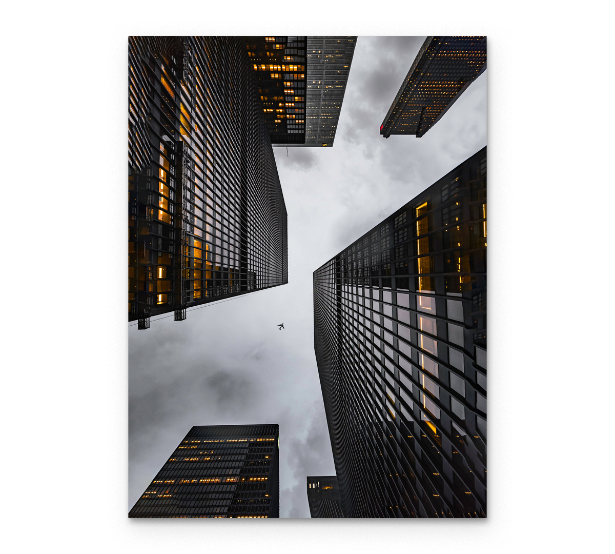 

Картина интерьерная на холсте Poly Print Art Небоскребы 2 70х50 см.