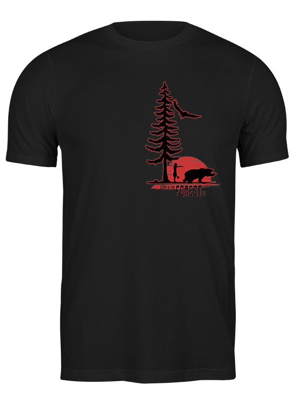 

Футболка унисекс Printio Born in the forest черная 3XL, Черный, Born in the forest