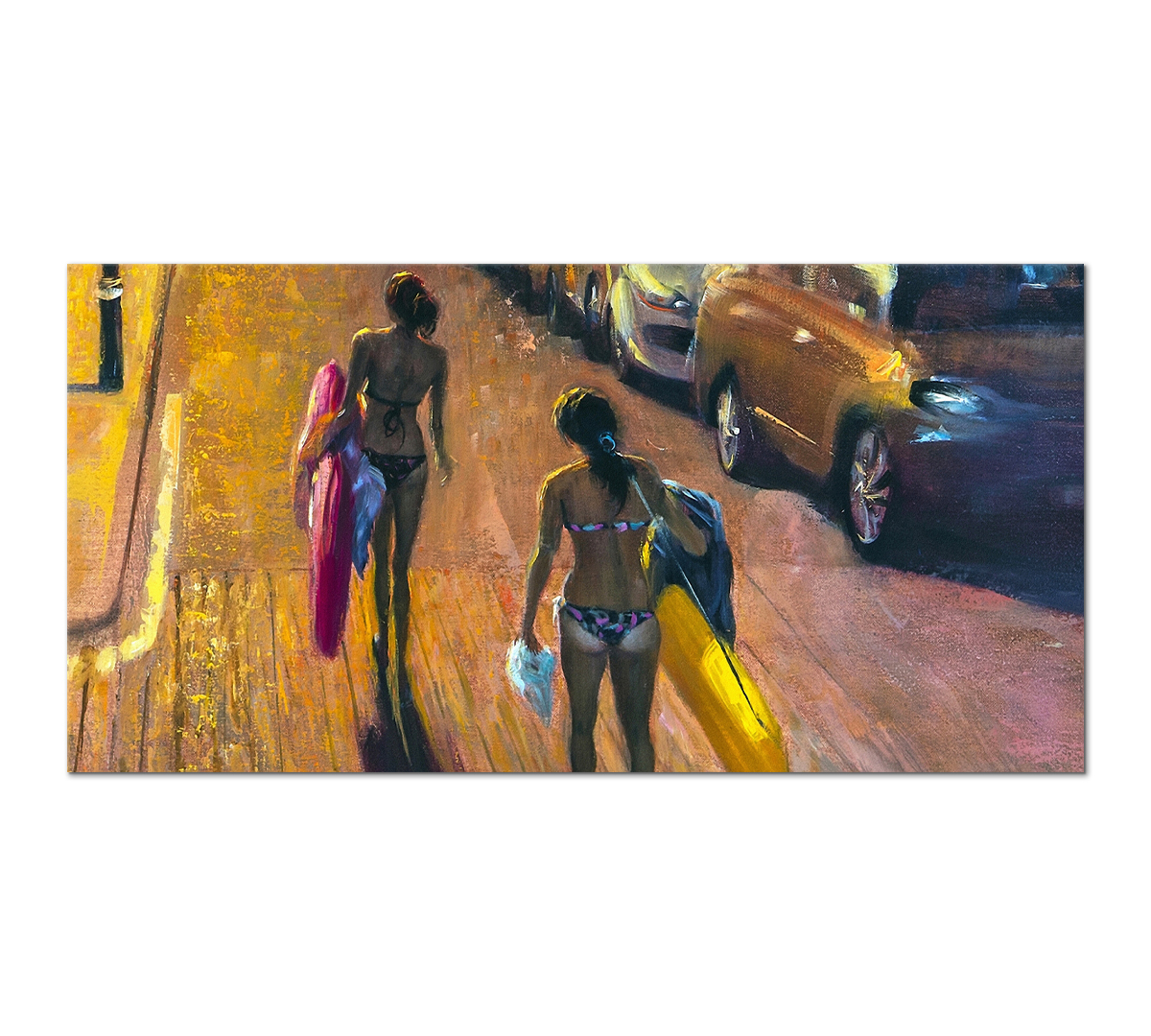 

Картина на холсте Poly Print Art репродукция картины 4 Дэвида Филенда 60х30 см