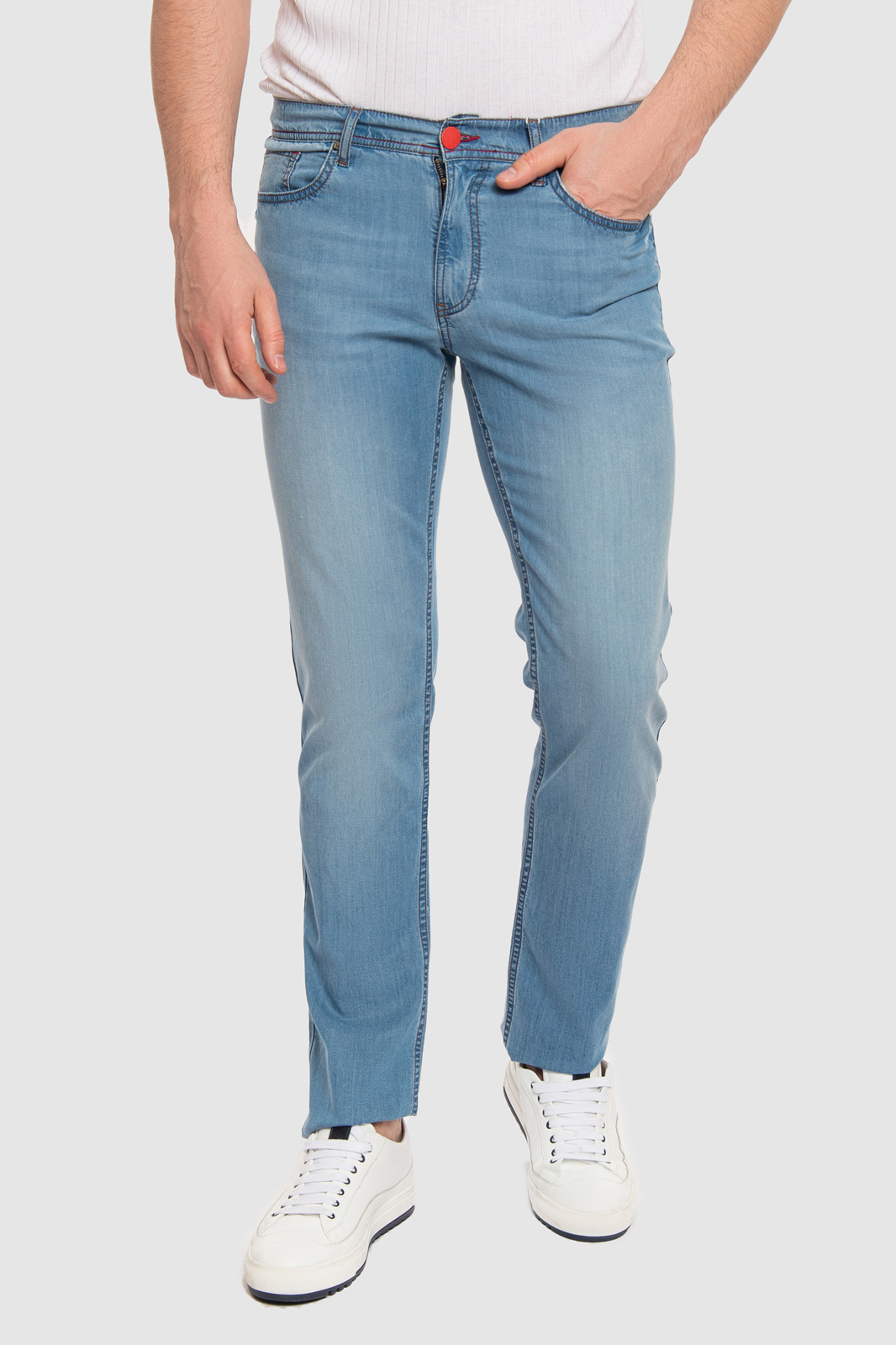 

Джинсы мужские Kanzler JPW04S-R/90 голубые 34, JPW04S-R/90
