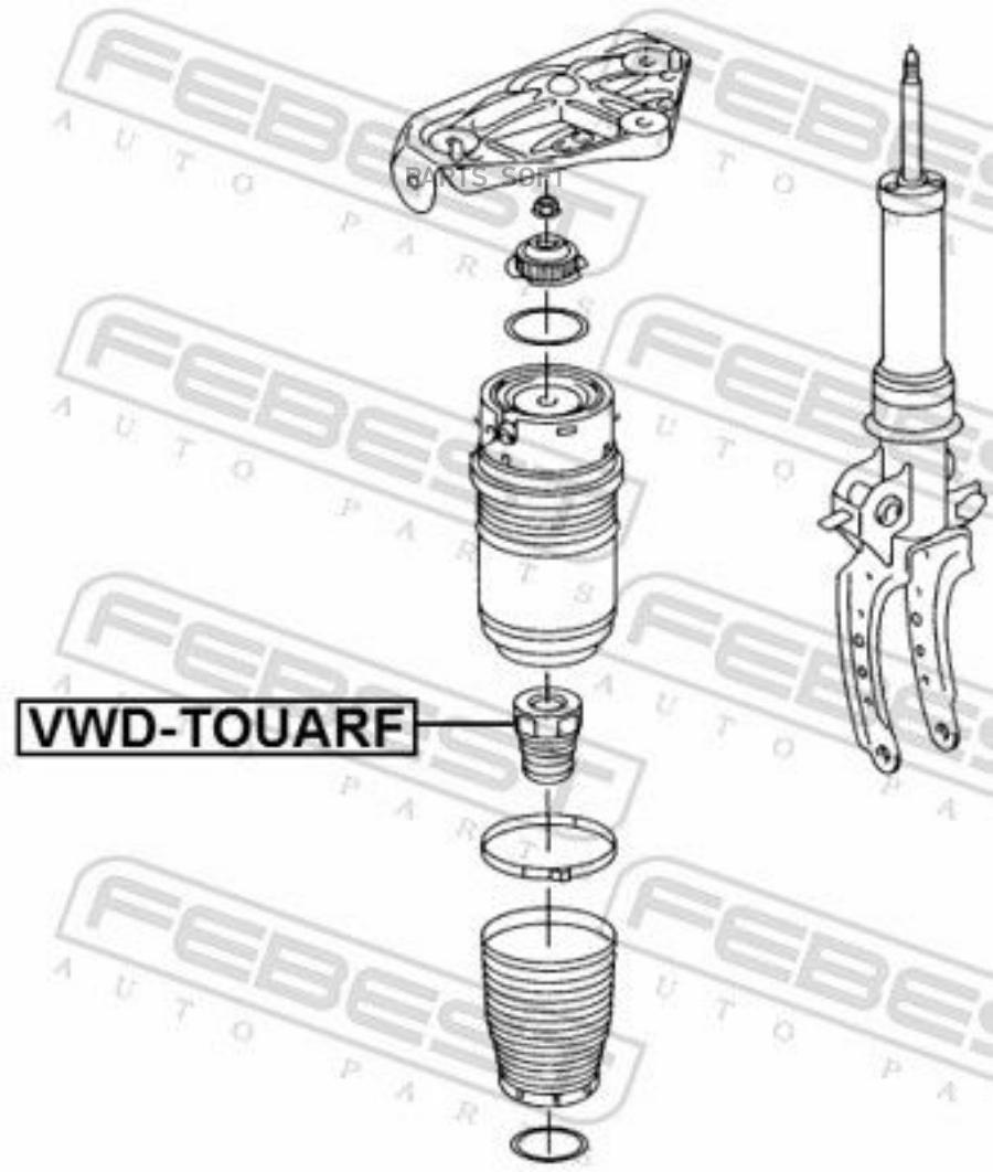 

Vwdtouarf_отбойник амортизатора переднего audi q7 3.0tdi-6.0tdi 06>, vw touareg 2.5 03-10