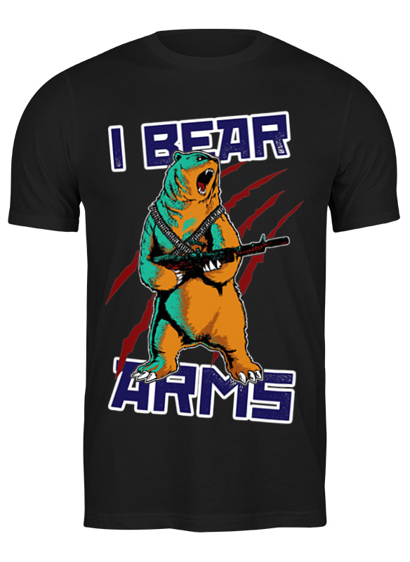 

Футболка мужская Printio Bear arms 929723 черная L, Черный, Bear arms 929723