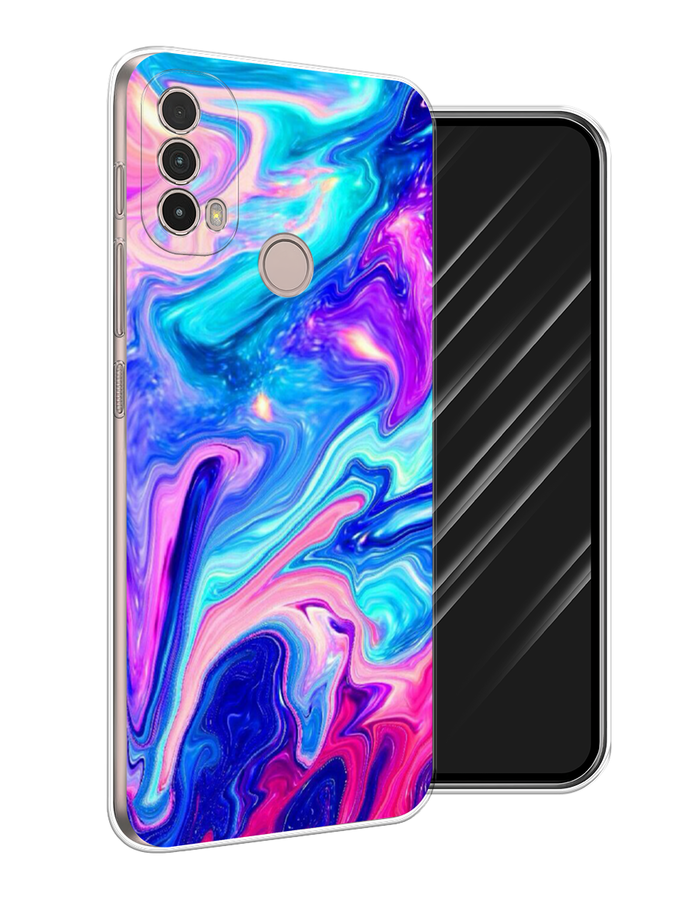 

Чехол Awog на Nokia C100 "Потеки краски", Розовый, 125350-10