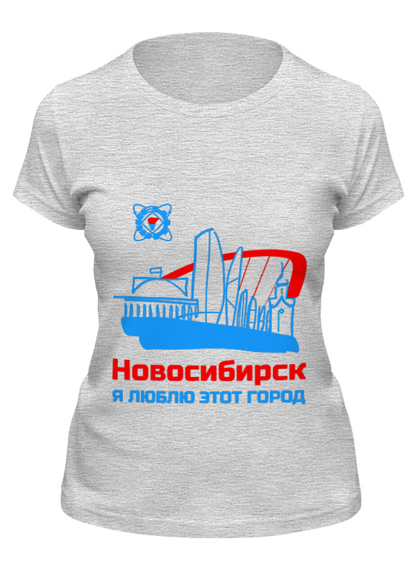 

Футболка женская Printio Новосибирск серая L, Серый, Новосибирск