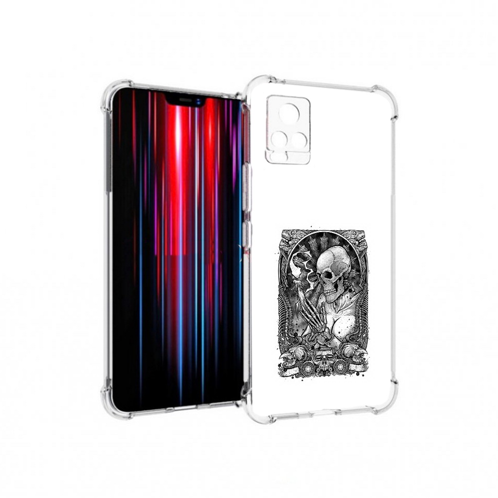 

Чехол MyPads Tocco для Vivo V20 PRO девушка скелет (PT226964.386.316), Прозрачный, Tocco