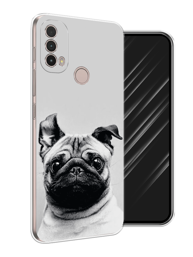 

Чехол Awog на Nokia C100 "Ушастый мопс", Серый, 125350-1