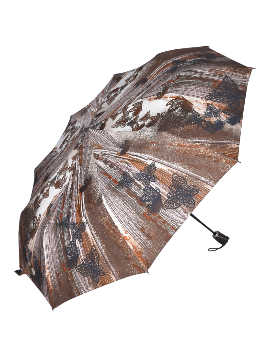 Зонт женский ZEST 239997 коричнево-серый