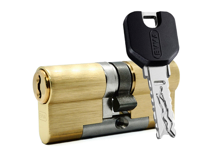 

Цилиндр EVVA 4KS ключ-ключ (размер 66х36 мм) - Латунь (3 ключа), Золотистый