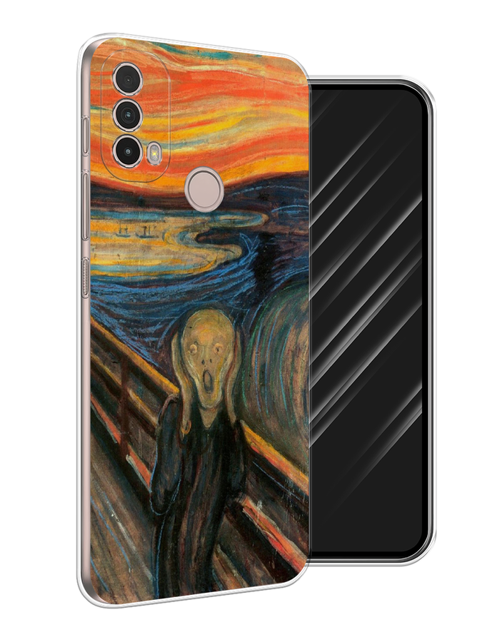

Чехол Awog на Nokia C100 "Крик", Оранжевый;синий;серый, 125350-9