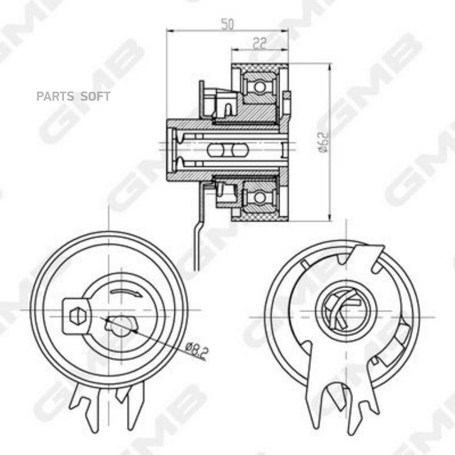 

Ролик Натяжителя Ремня Vag GMB арт. gtb0450