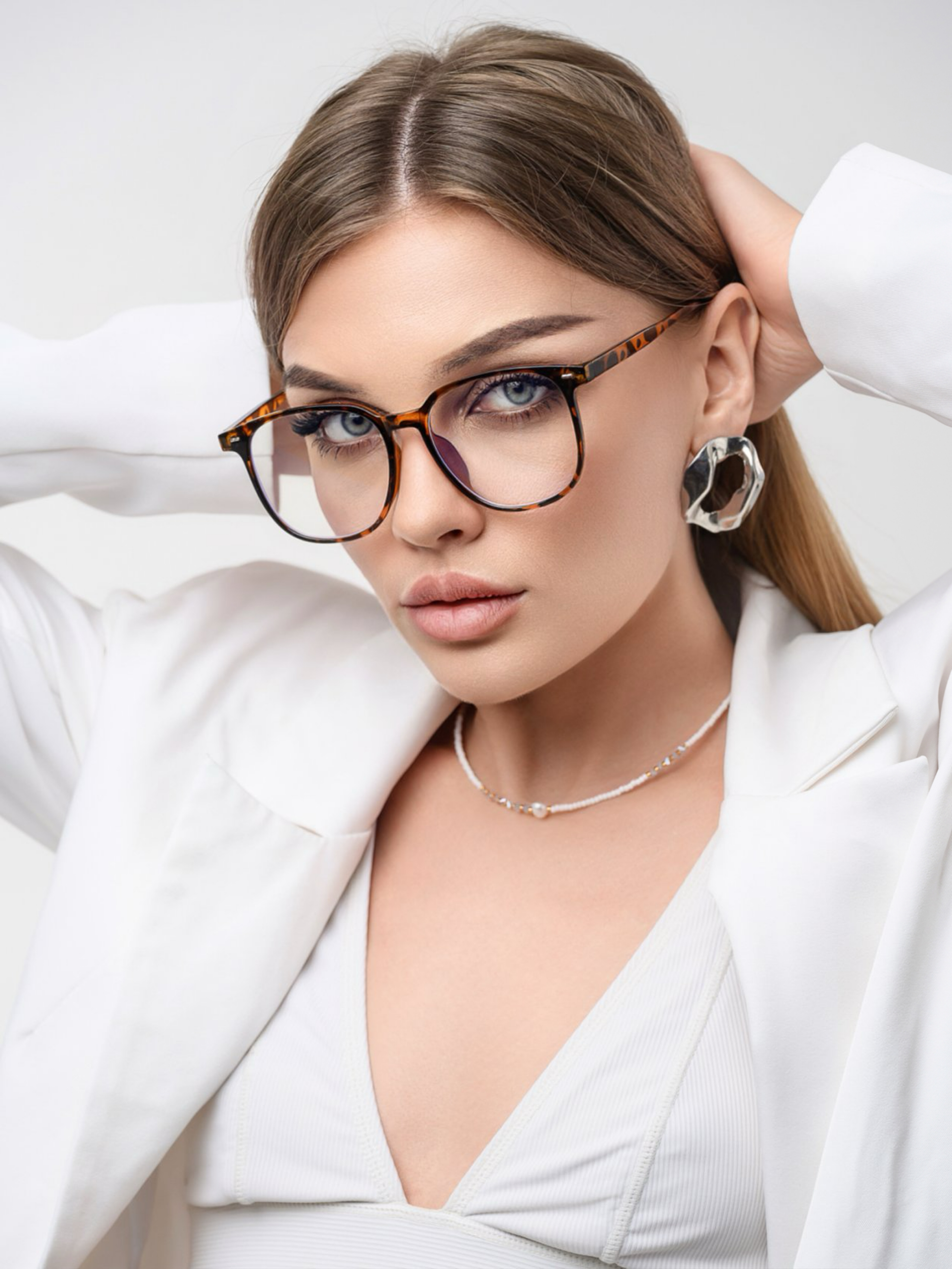 

Оправа для очков женская Pretty Mania ANG70-3 леопардовая, ANG70-3