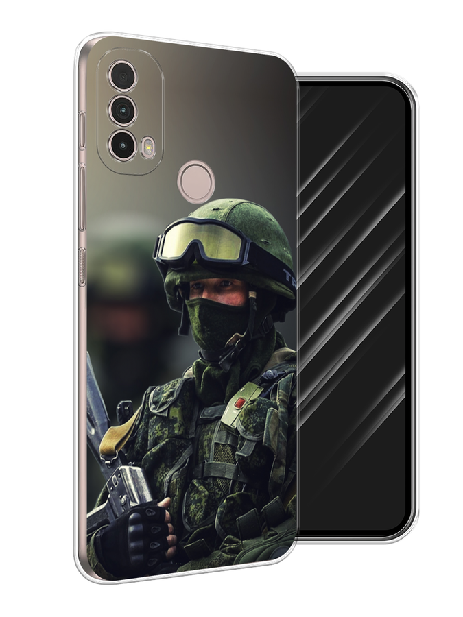

Чехол Awog на Nokia C100 "Солдат", Зеленый;серый, 125350-5