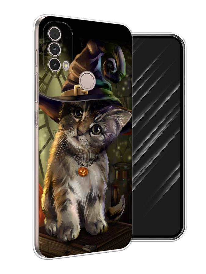 

Чехол Awog на Nokia C100 "Кот на Хэллоуин", Зеленый;серый, 125350-2