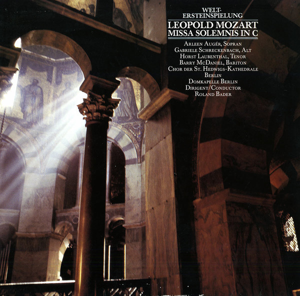 

Mozart, L: Missa Solemnis - by Arleen Auger, Roland Bader, Domkapelle Berlin, 1 CD