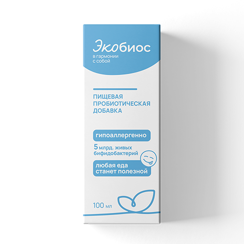 

Пищевая пробиотическая добавка Экобиос 100 мл
